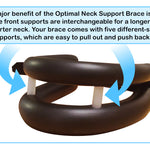 Resizable neck support collar